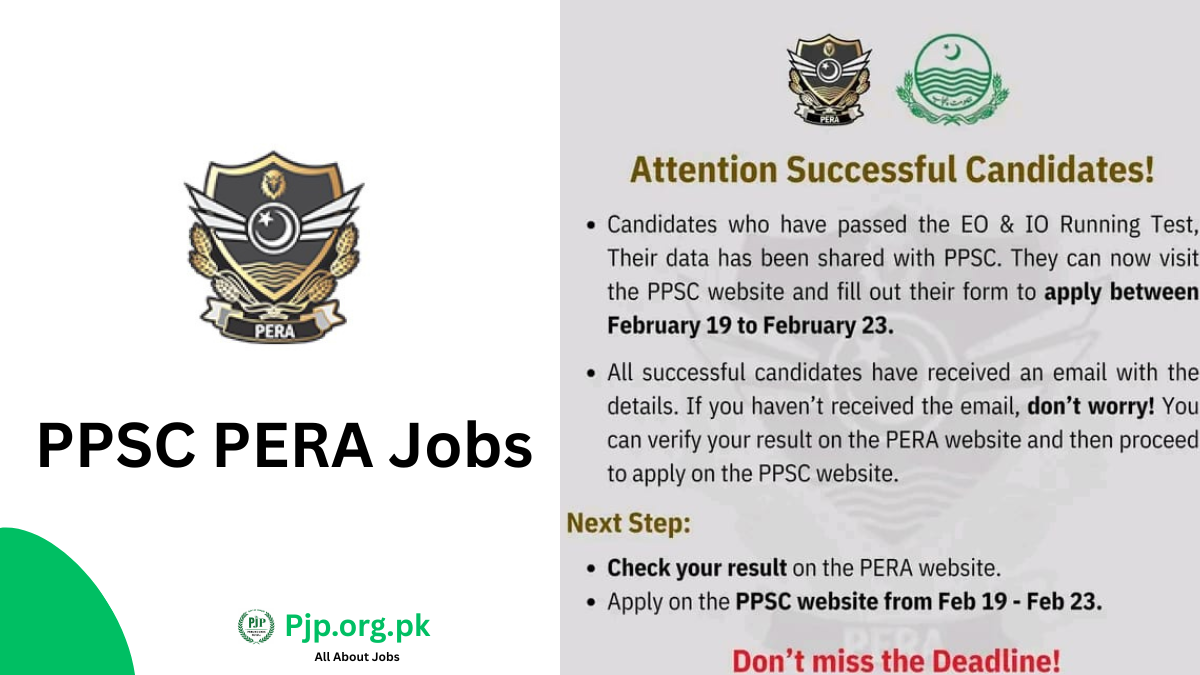PPSC PERA Jobs 2026