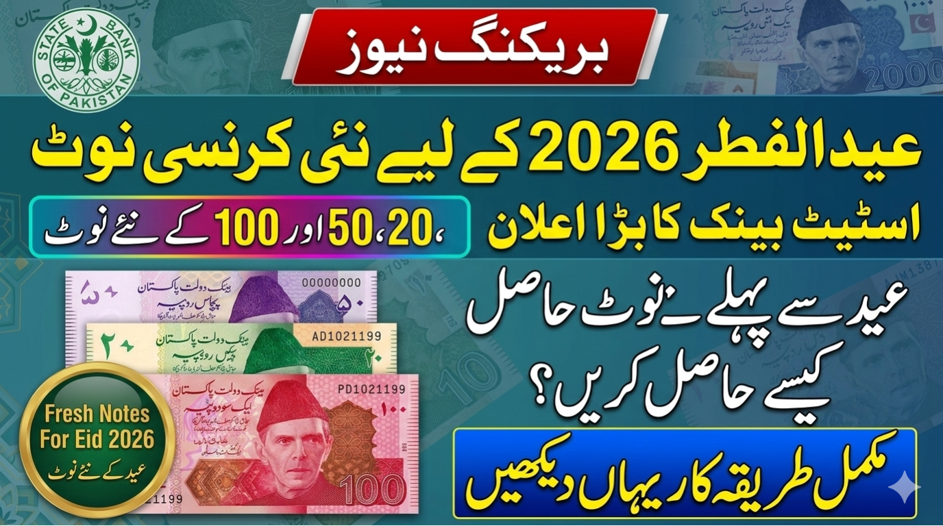 New Currency Notes For Eid Ul Fitr 2026 State Bank